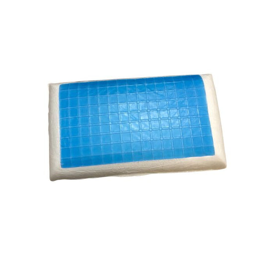 Oreiller orthopédique Viscogel en Mousse à Mémoire de Forme et Gel Ultra Rafraîchissant 60x35