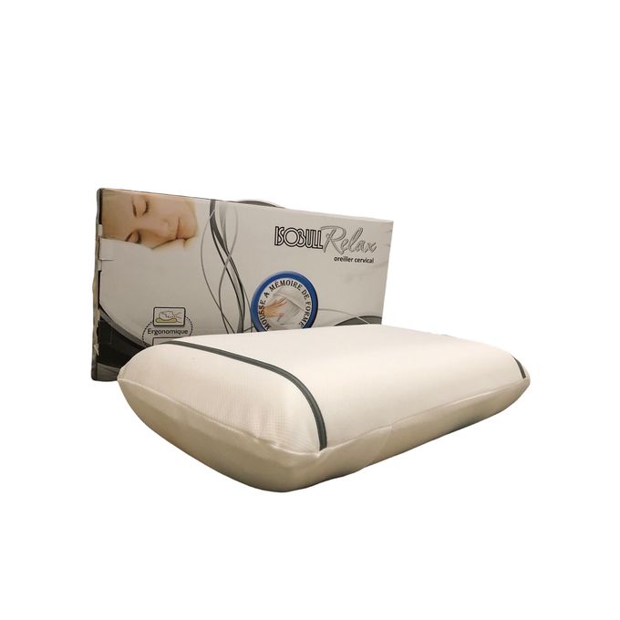 Oreiller cervical orthopédique viscoélastique RELAX coussin a mémoire de formes